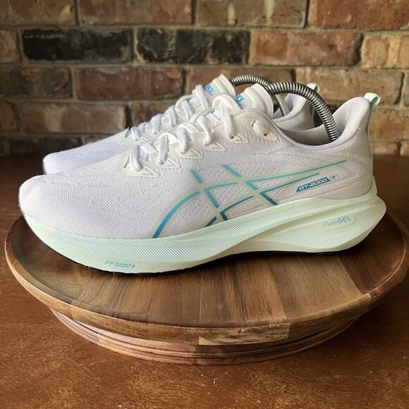 ASICS GT 2000 13 FF Blast White Blue Mint Womens 10 Road Running Shoes Sneakers - Picture 12 of 16